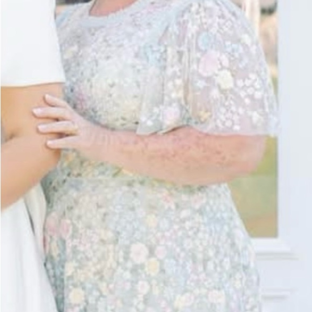 Needle & Thread Elegant Light Blue Dress